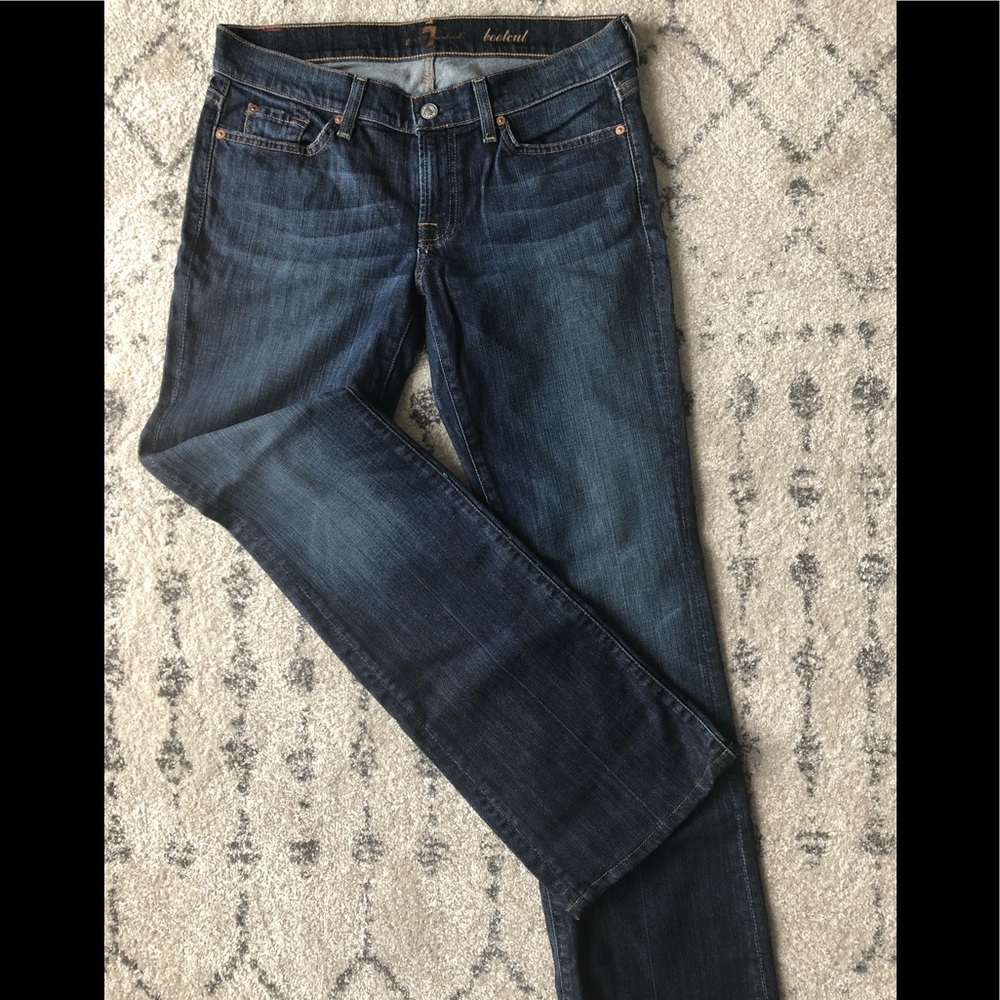 7 For All Mankind Low Rise Bootcut Jeans